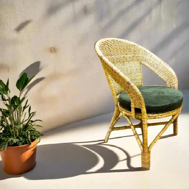 Balcony Chair in Natural Rattan | Rattan Bliss for Outdoor & Indoor