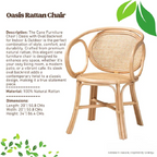 Cane Furniture Chair | Oasis with Oval Backrest for Indoor & Outdoor