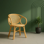Cane Furniture Chair | Oasis with Oval Backrest for Indoor & Outdoor