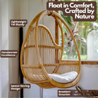 Swing Chair | Hanging Haven Rattan Seat for Indoor & Outdoor