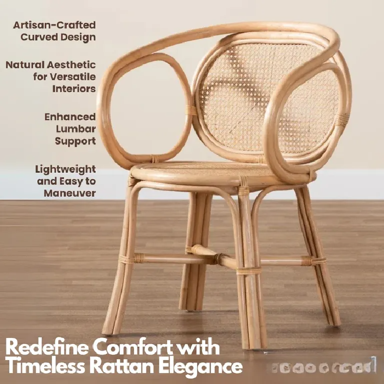 Cane Furniture Chair | Oasis with Oval Backrest for Indoor & Outdoor