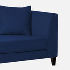 Modern Royal Blue Fabric Chaise Lounger