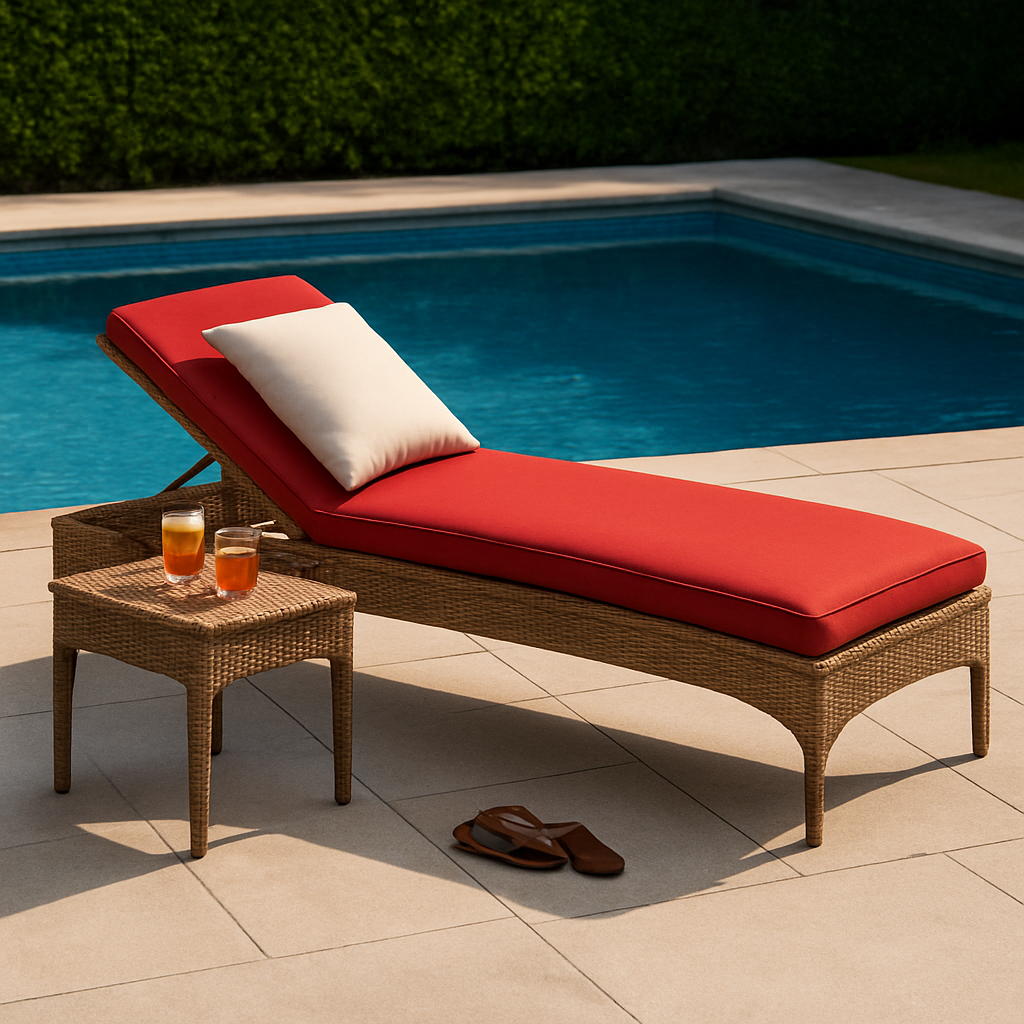 SUNLOUNGER WITH CUSHION (AHO/001/007)