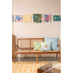 Modern Solid Wood Sinni 3 Seater Wicker Bench