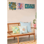 Modern Solid Wood Sinni 3 Seater Wicker Bench