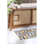 Modern Solid Teak Wood and Wicker Sideboard