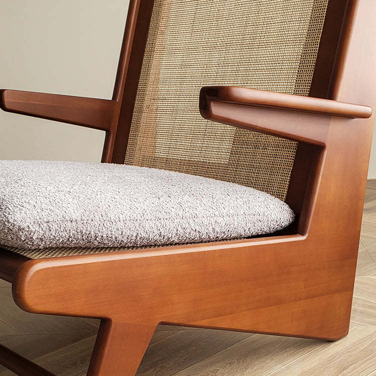 Contemporary Rattan Kangaroo Lounge Chair