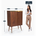 Scandi Teakwood Bar Unit