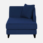 Modern Royal Blue Fabric Chaise Lounger