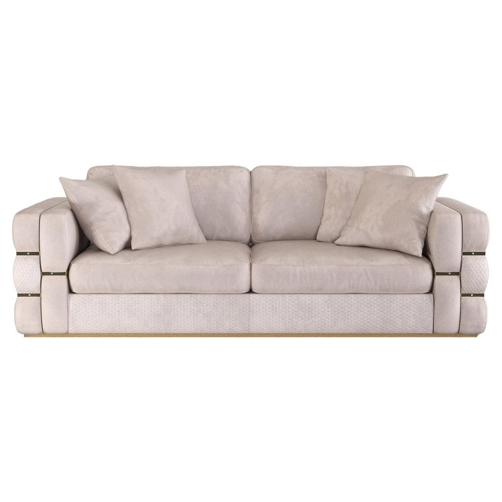 Ola Leather Sofa from the Cosmopolitan Collection
