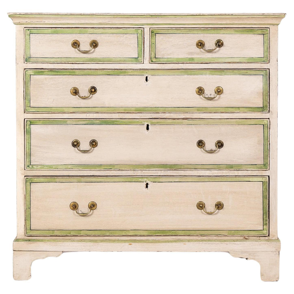 Modern Solid Wood French Painted Oak Commode