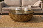 ROUND TABLE WITH GLASS TOP (AHOD/300/002)