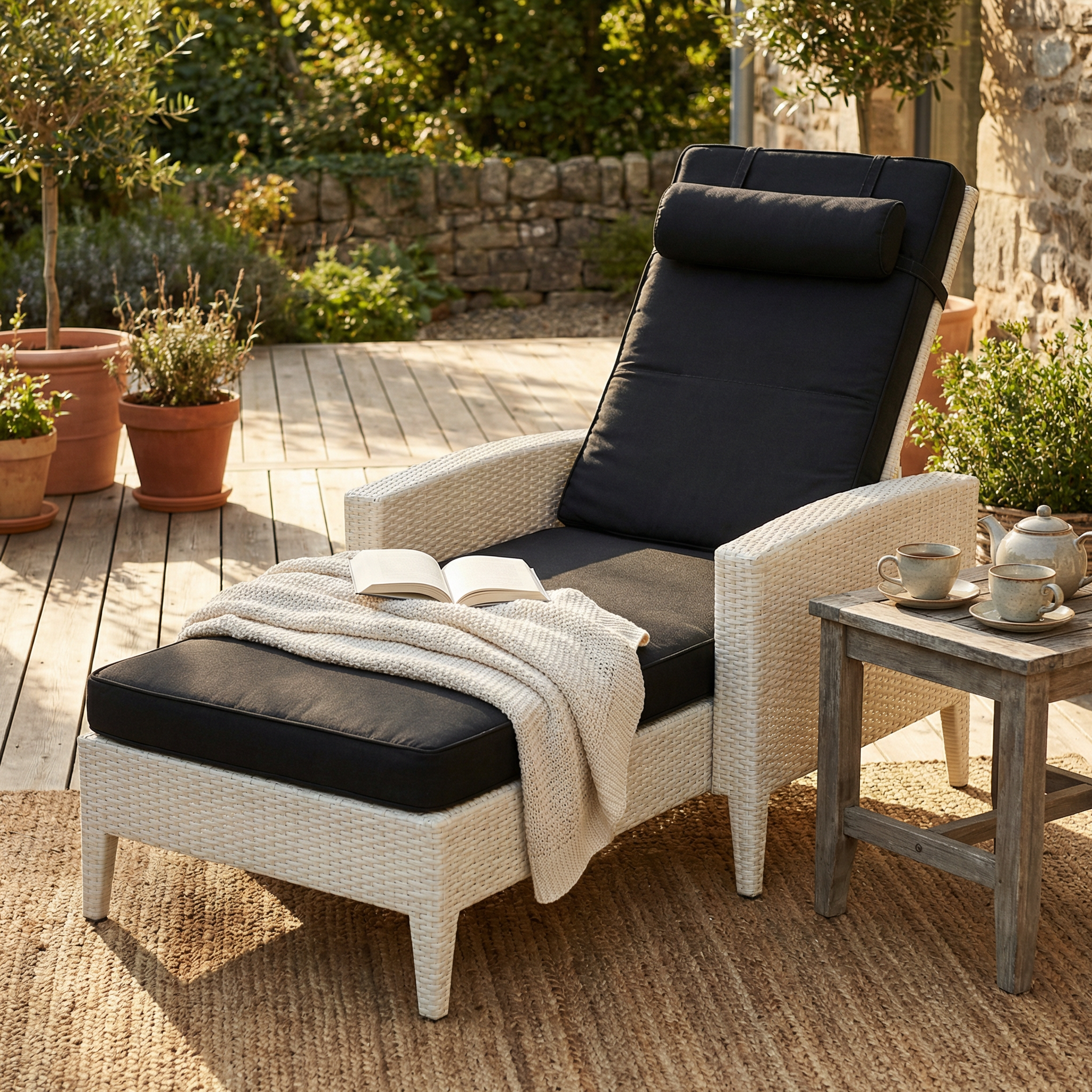 LOUNGE CHAIR WITH CUSHIONS (AHOL/133/006)
