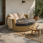 THREE SEATER SOFA WITH CUSHION (AHOL/102/001)
