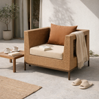 SINGLE SEATER SOFA WITH CUSHION (AHOL/189/003)