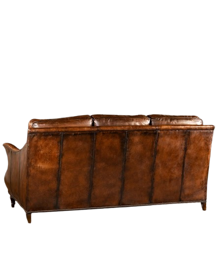 Georgia Vintage Brown Leather Sofa