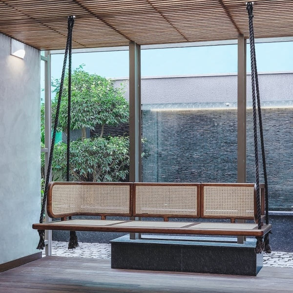 Breeze Cane Wood Swing