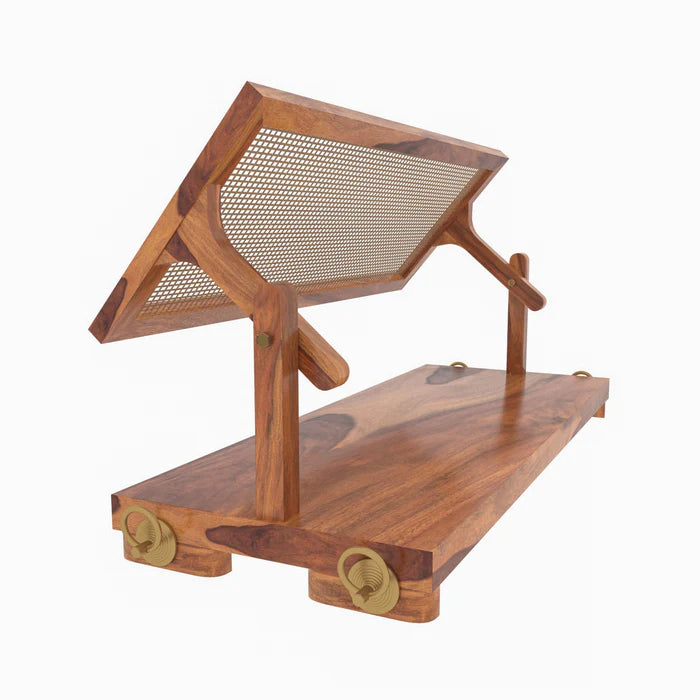 Adorable Thin Cane Reversible Wooden Swing