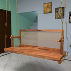 Adorable Thin Cane Reversible Wooden Swing