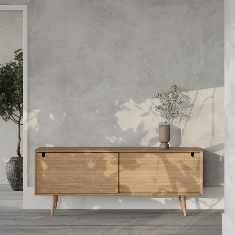 Light Scandinavian Sideboard with Sleek Minimalist Design