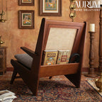 Contemporary Rattan Kangaroo Lounge Chair
