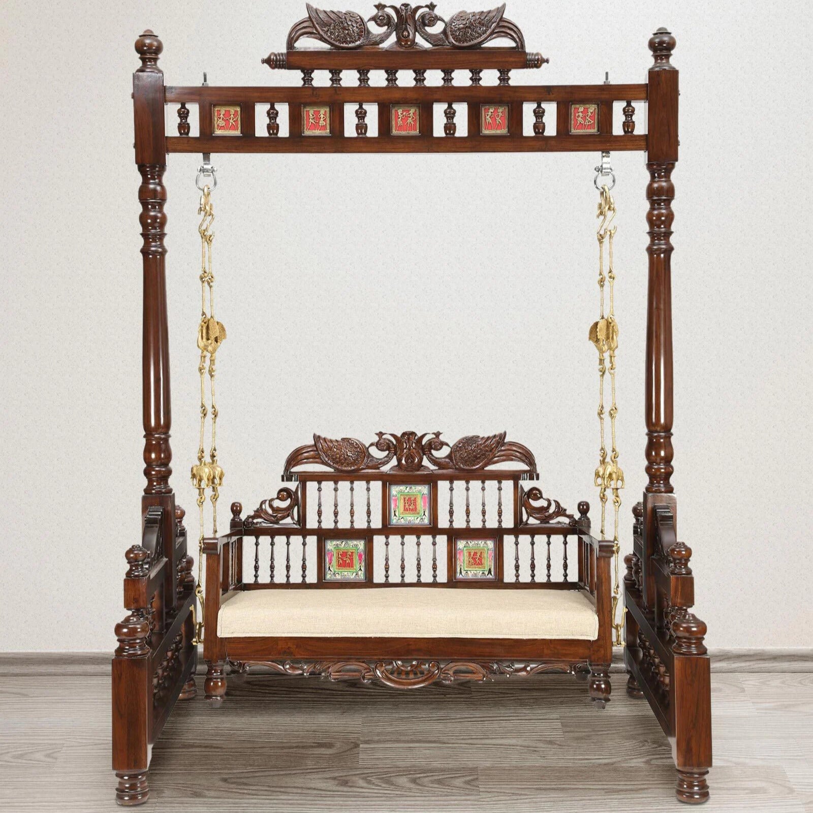 Walnut Elegance Teakwood Swing