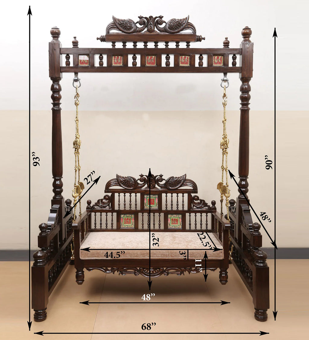 Walnut Elegance Teakwood Swing