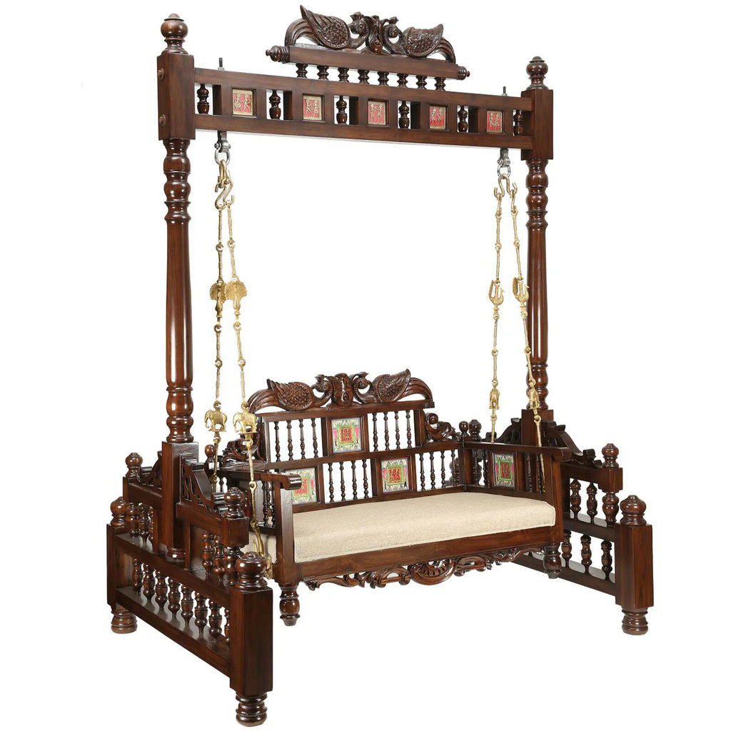 Walnut Elegance Teakwood Swing