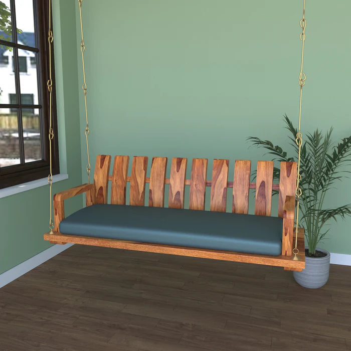 Traditional Stripped Handmade Simple Wooden Swing